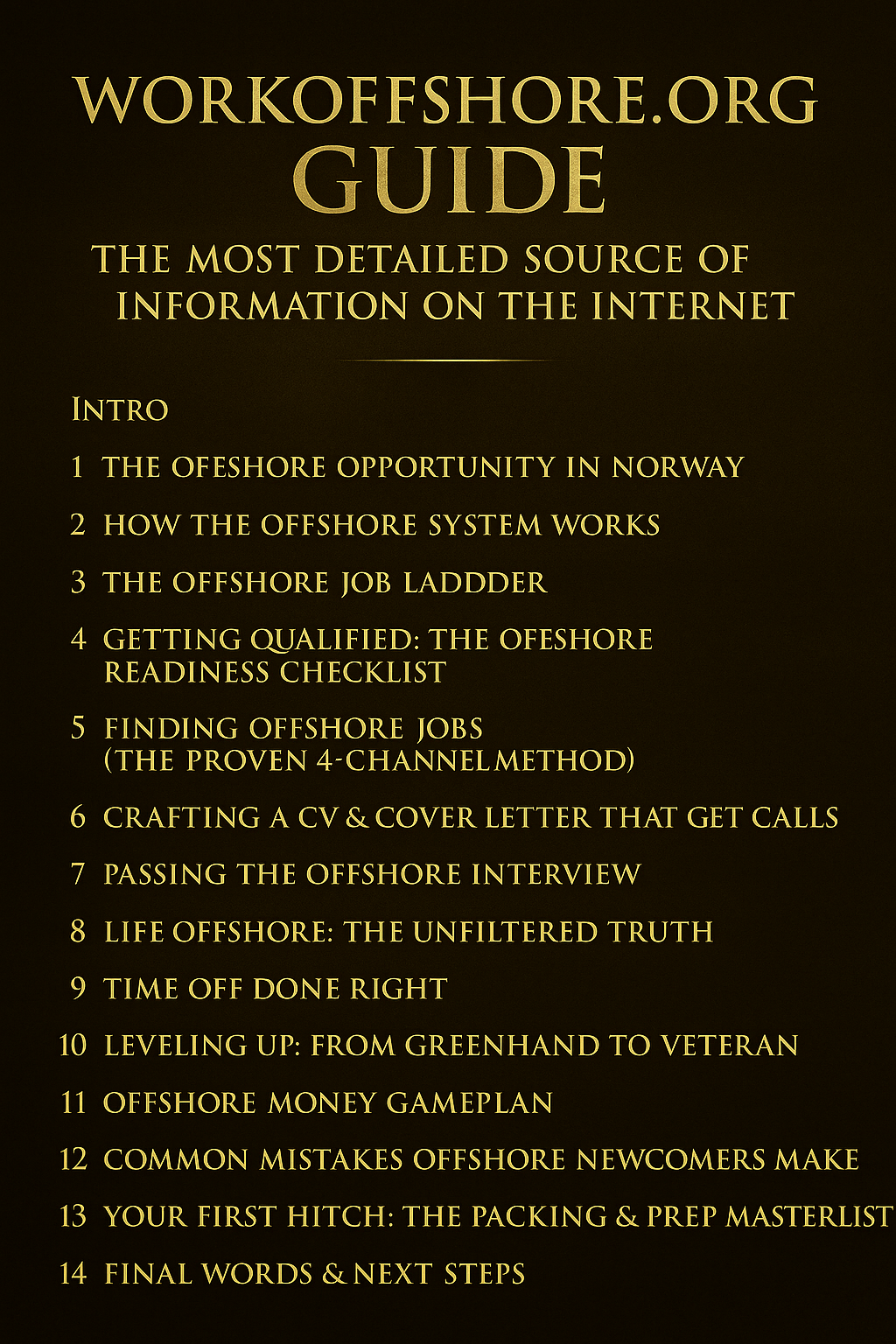 Work Offshore in Norway: The Real Guide to Life, Jobs & Getting Hired